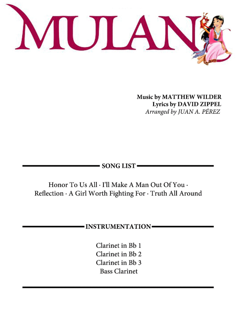 Suite From Mulan (arr. Juan A. Perez)