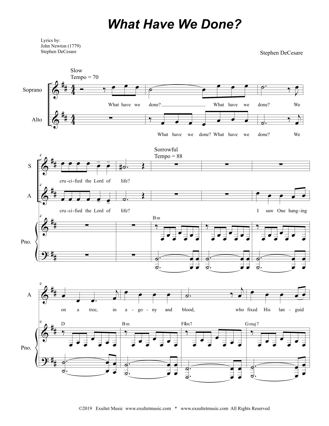 What Have We Done? (2-part choir - (SA)
