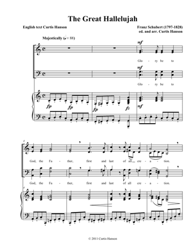 The Great Hallelujah (SATB) (arr. Curtis Hanson)