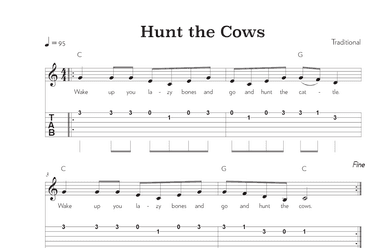 Hunt the Cows (arr. Riverside Guitar School)