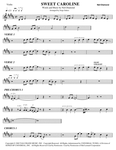 Sweet Caroline (arr. Jorge Juárez)