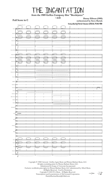 The Incantations (arr. Patrick Sheehan)