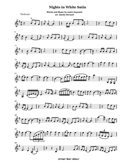 Nights In White Satin (arr. Sandy Herrault)