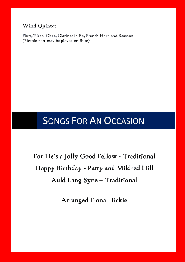 Songs For An Occasion (arr. Fiona Hickie)