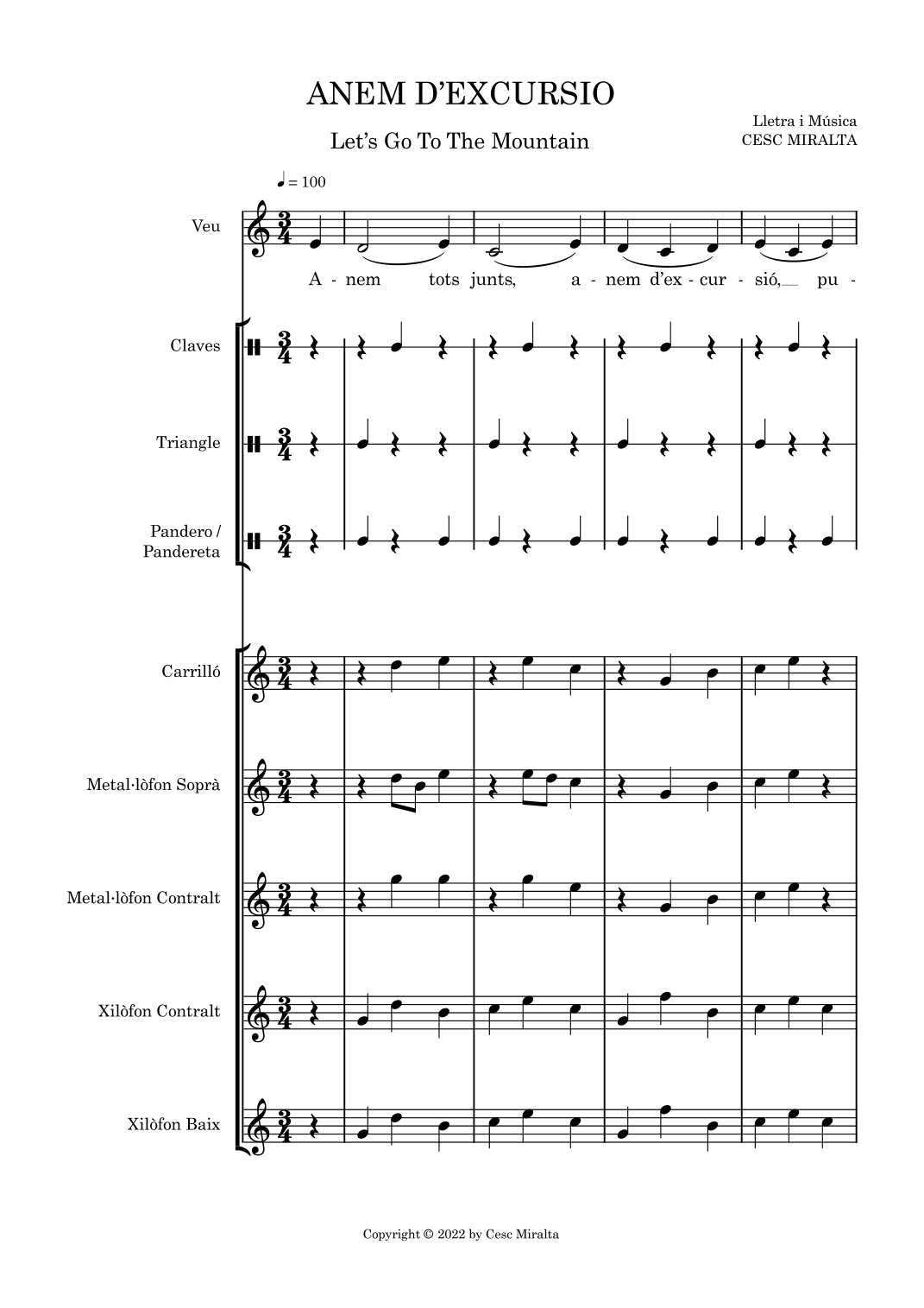 ANEM D'EXCURSIO Orff