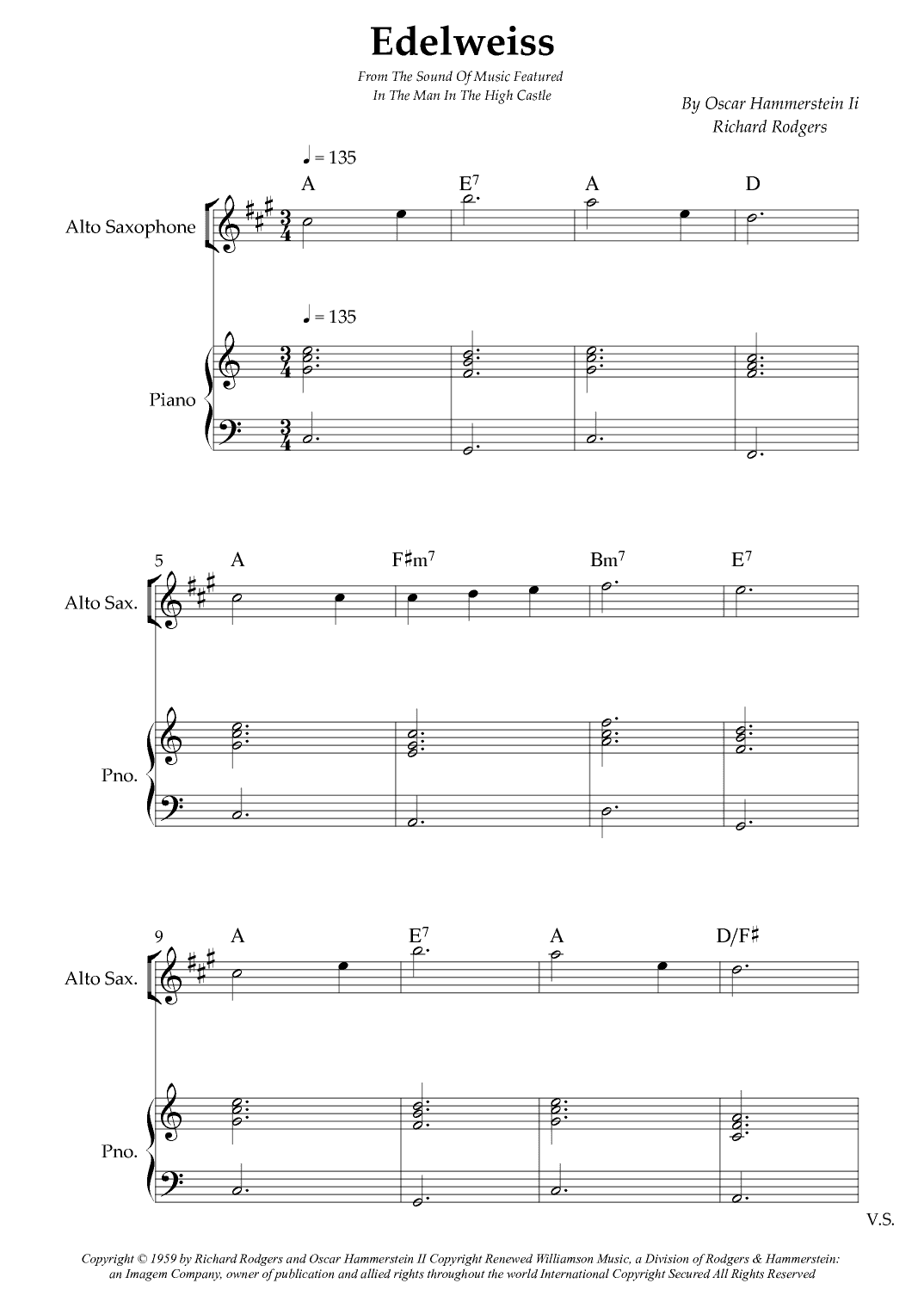 Edelweiss (arr. Wesley S. SIlva)