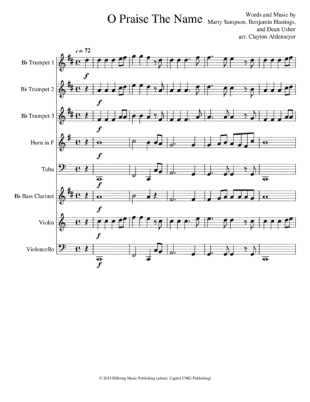 O Praise The Name (anastasis) (arr. Clayton Ahlemeyer)