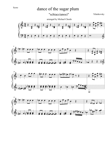 dance of the sugar plum EASY PIANO (arr. pianoplayer)