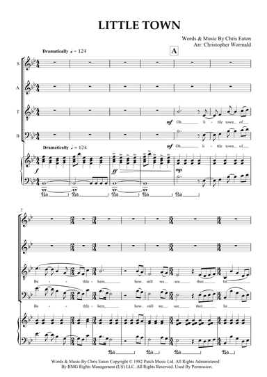 Little Town (arr. Christopher Wormald)