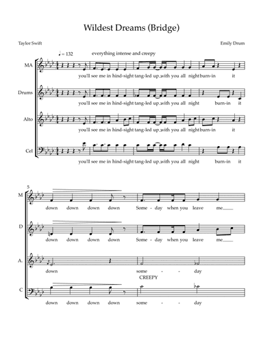 Wildest Dreams (arr. Emily Drum)