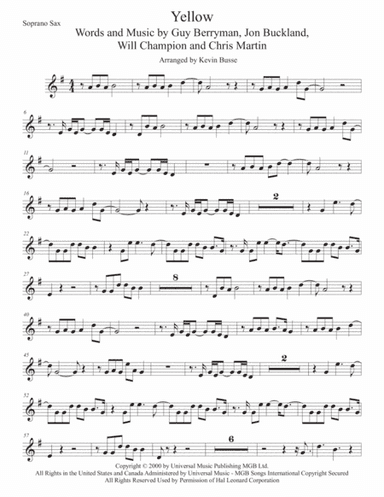 Yellow (arr. Kevin Busse)