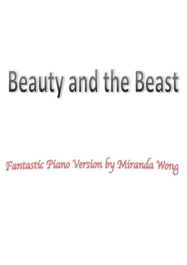 Beauty And The Beast (arr. Miranda Wong)