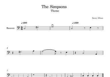Theme From The Simpsons (arr. E.P)