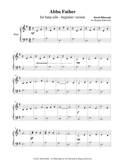 Abba Father - folk harp beginner (arr. Regina Ederveen)