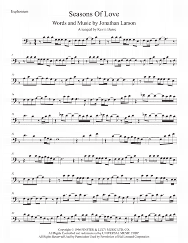 Seasons Of Love (arr. Kevin Busse)