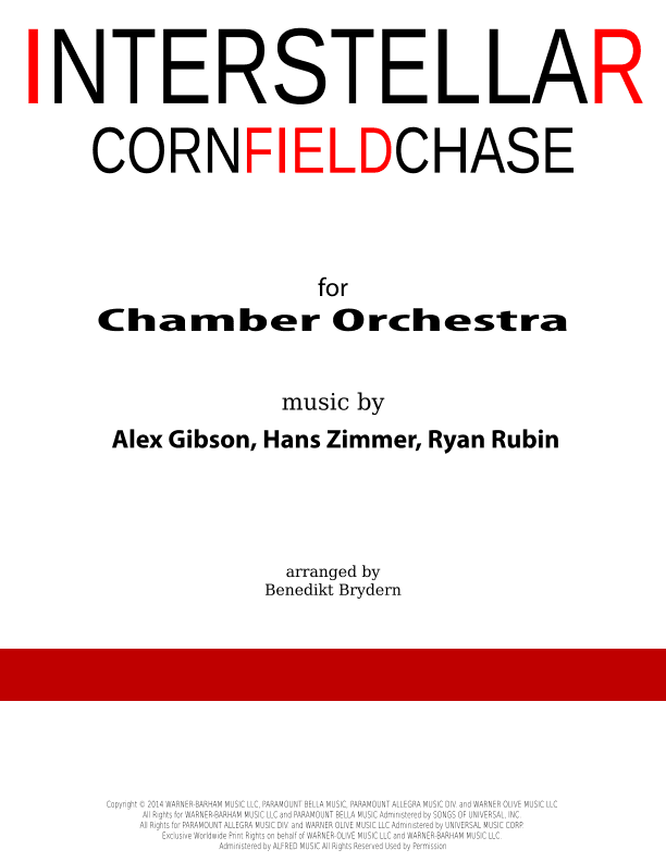 Cornfield Chase (arr. Benedikt Brydern)