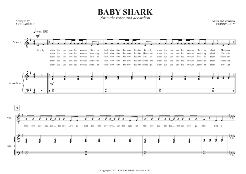 Baby Shark (arr. Art.o Artaud)
