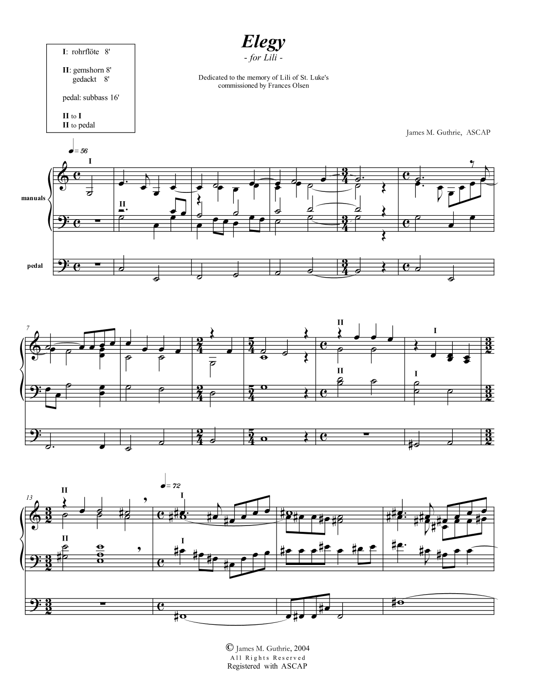 Guthrie: Elegy for Lili