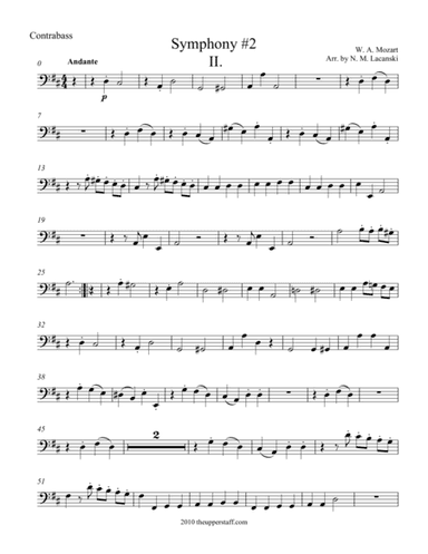 Symphony #2 Movement II. (arr. Nick Lacanski)