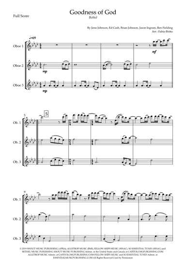 Goodness Of God (arr. Fabio Britto)