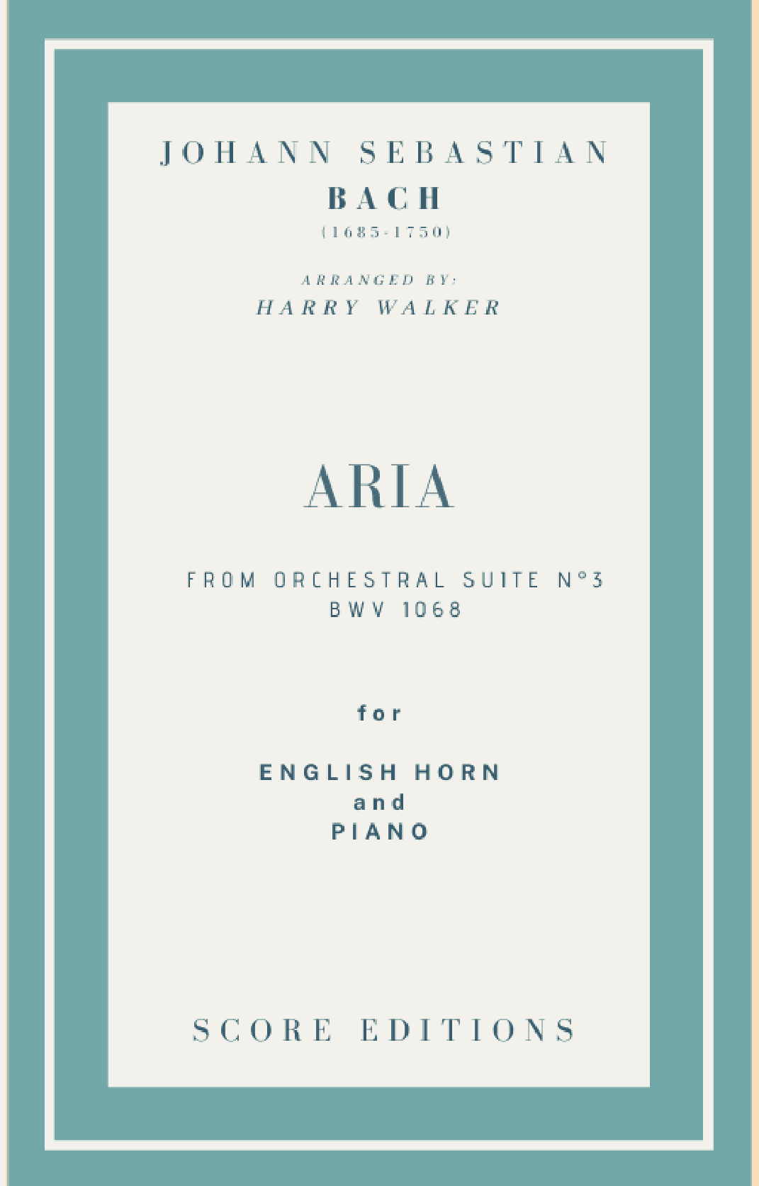 Bach Air from Suite No.3 (for English Horn and Piano) (arr. Harry Walker)