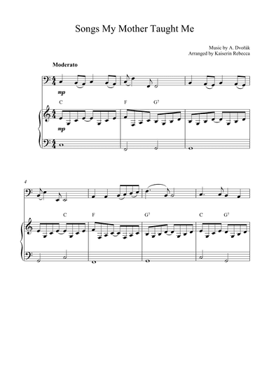 Songs My Mother Taught Me (arr. Kaiserin Rebecca)