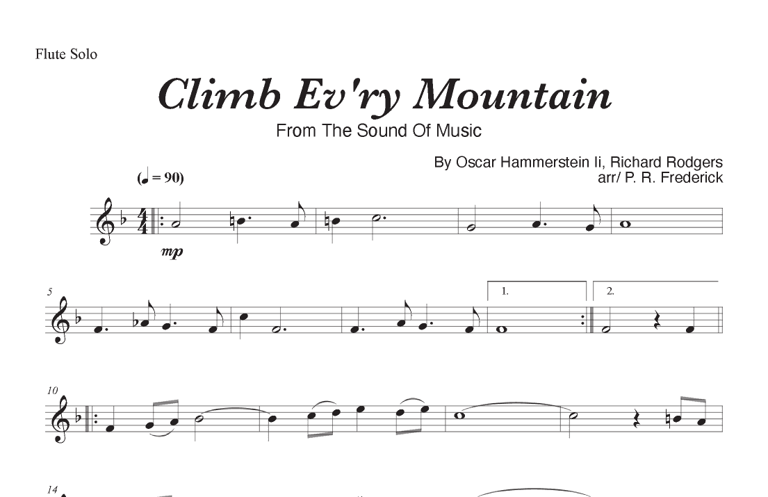 Climb Ev'ry Mountain (arr. P. R. Frederick)