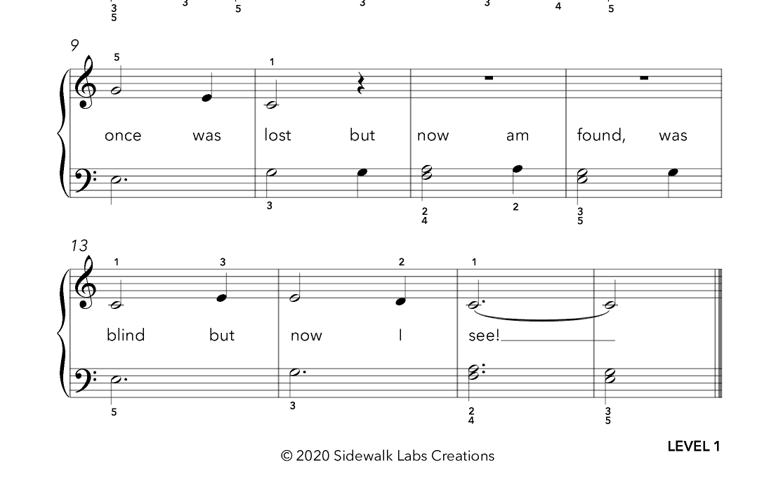Amazing Grace (arr. Sidewalk Labs)