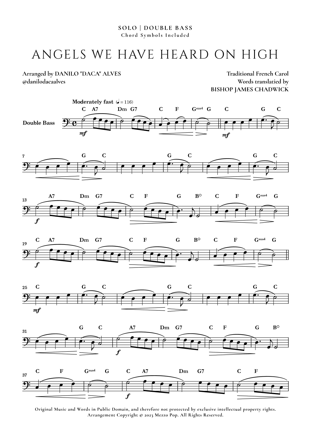 Angels We Have Heard On High (arr. Danilo "Daca" Alves)