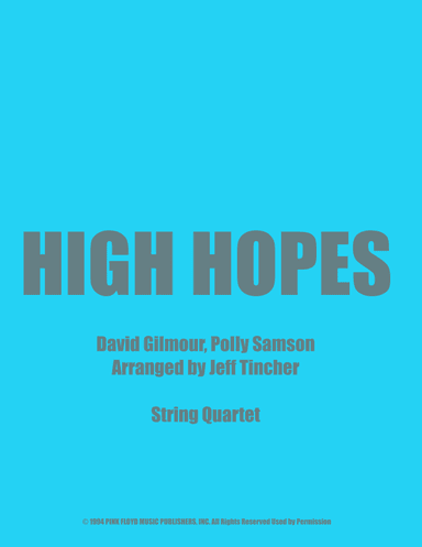 High Hopes (arr. Jeff Tincher)