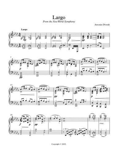 Largo from New World Symphony (arr. James Gilbert)