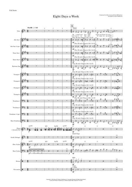 Eight Days A Week (arr. Daryl McKenzie)