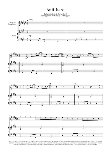 Anti-hero (arr. Henrique F Mangoni)