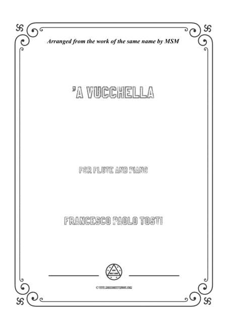 Tosti-'A Vucchella, for Flute and Piano (arr. MSM)