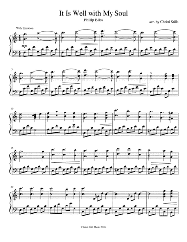 It Is Well With My Soul (arr. Christi Stills)