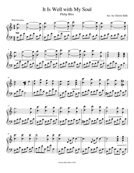 It Is Well With My Soul (arr. Christi Stills)