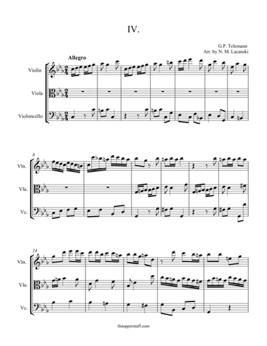 Sonata in C Minor Movement IV (arr. Nick Lacanski)