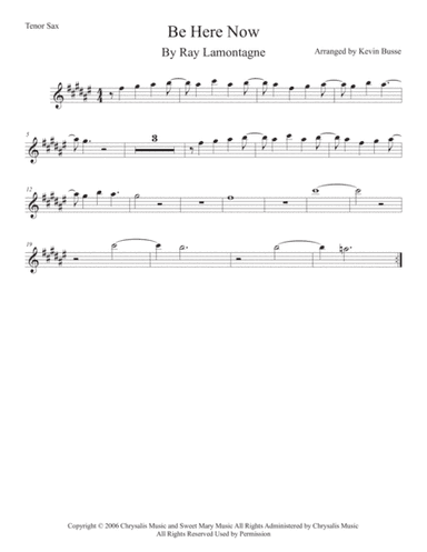 Be Here Now (arr. Kevin Busse)