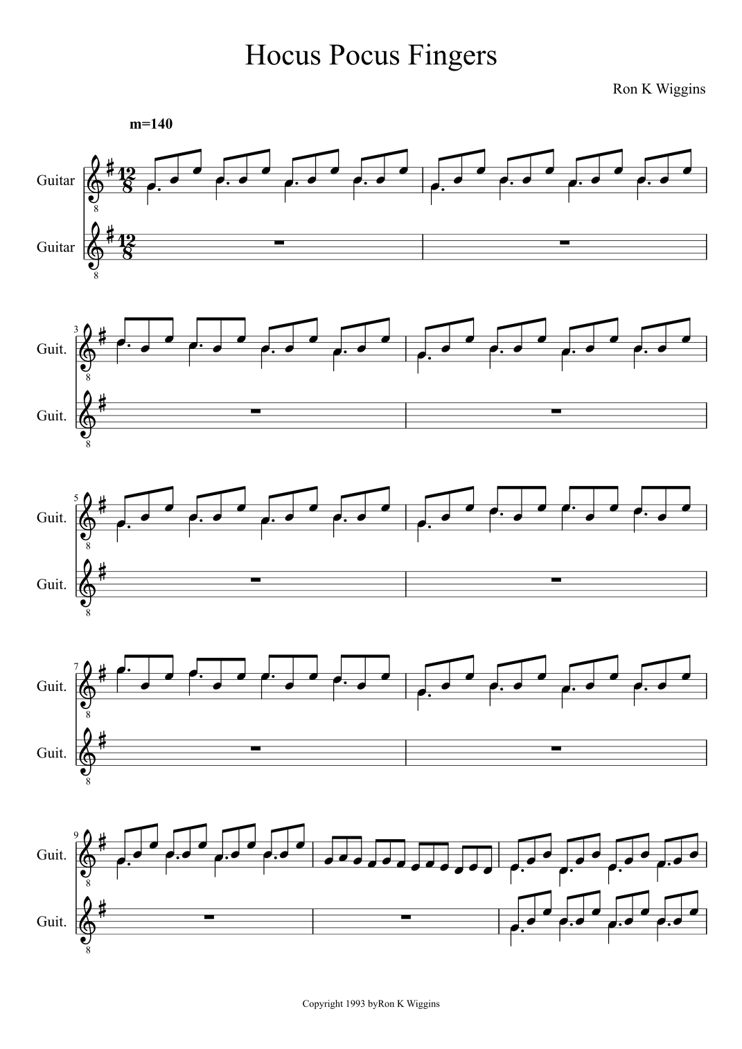 Hocus Pocus Fingers - Classical Guitar Duet