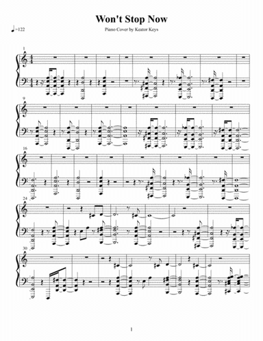 Won't Stop Now (arr. Keator Keys)
