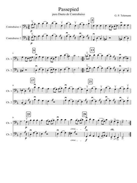 Passepied (arr. Yuri Braga)