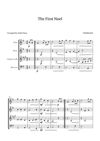 The First Noel (arr. André Nusa)