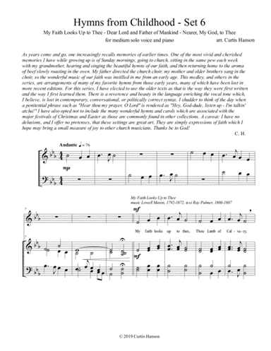Hymns from Childhood - Set 6 (solo) (arr. Curtis Hanson)