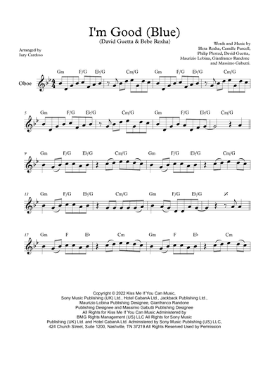 I'm Good (blue) (arr. Iury Cardoso)