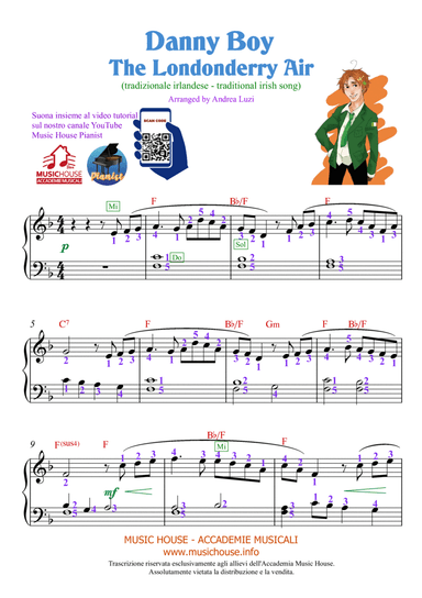 Danny Boy - Londonderry Air - EASY PIANO (arr. Andrea Luzi)