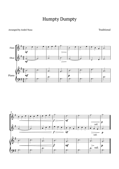 Humpty Dumpty (arr. André Nusa)