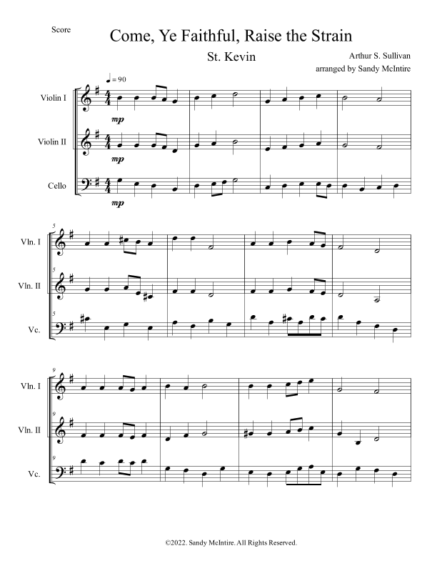 Come, Ye Faithful, Raise the Strain (arr. Sandy McIntire)