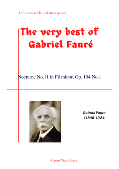 Faure-Nocturne No.11 in F? minor, Op. 104 No.1 (arr. MPS)