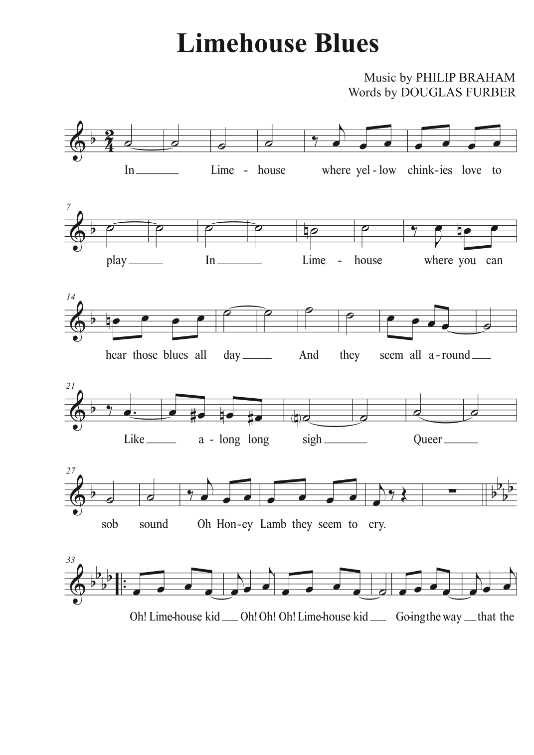 Limehouse Blues (arr. Avgusta Udartseva)