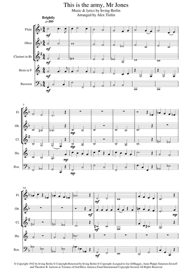 This Is The Army, Mr. Jones (arr. Alex Tinlin)